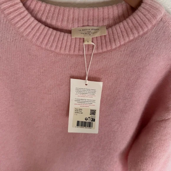 Sezane Blush Pink Amiel Jumper Sweater - Picture 4 of 6